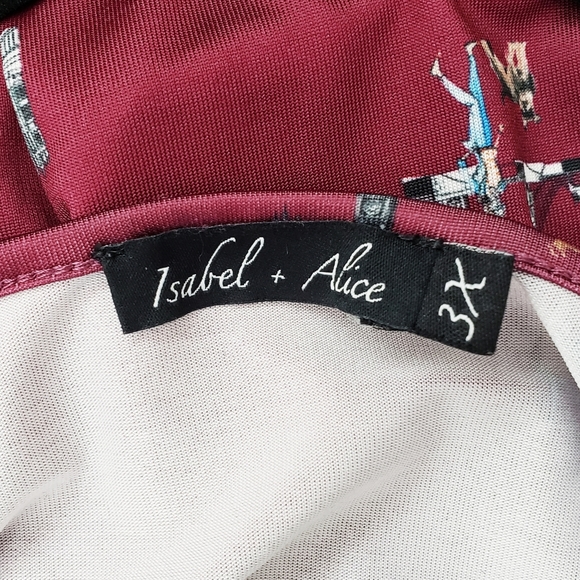 Isabel & Alice Scoop Neck Blouse size 3x - Picture 4 of 5